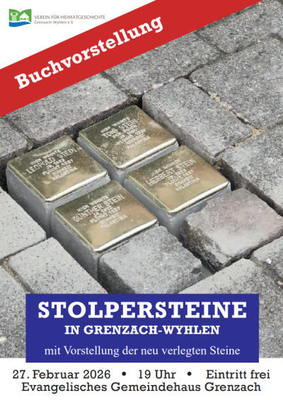 Buchvorstellung: Stolpersteine in Grenzach-Wyhlen